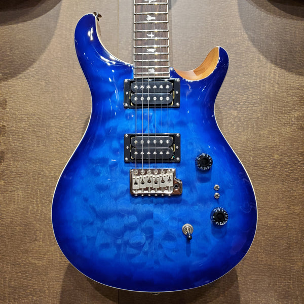 PRS SE Limited Custom 24-08 Quilted Maple Top Electric Guitar in Faded Blue w/Bag - C844QQIBDC
