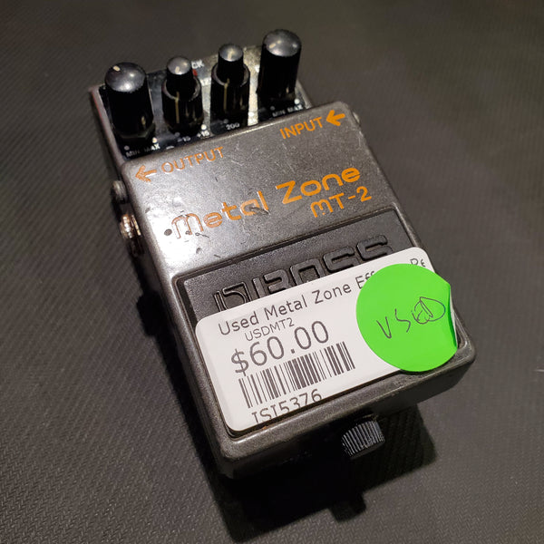 USED SPECIAL! - Boss Metal Zone Distortion Effects Pedal - USDMT2