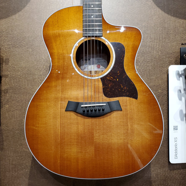 Taylor NOS Special Edition 214CE Plus Spruce Top African Zircote Back/Sides Acoustic Electric Cutaway in Shaded Edge Burst w/Gigbag - NOS214CEPLUSZIR