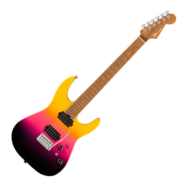 Charvel Pro-Mod DK24 Electric Guitar HH 2PT CM Caramelized Maple in Malibu Sunset - 2962411500