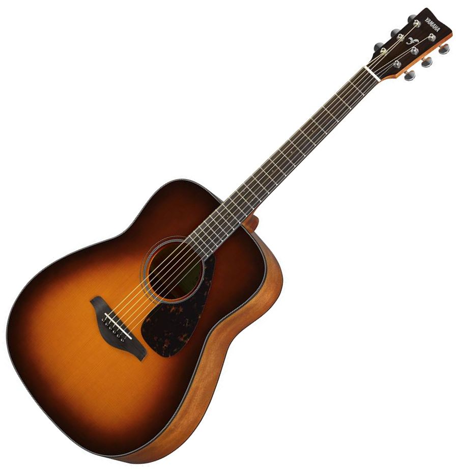 Yamaha Solid Spruce Top Acoustic Guitar in Brown Sunburst - FG800JBS