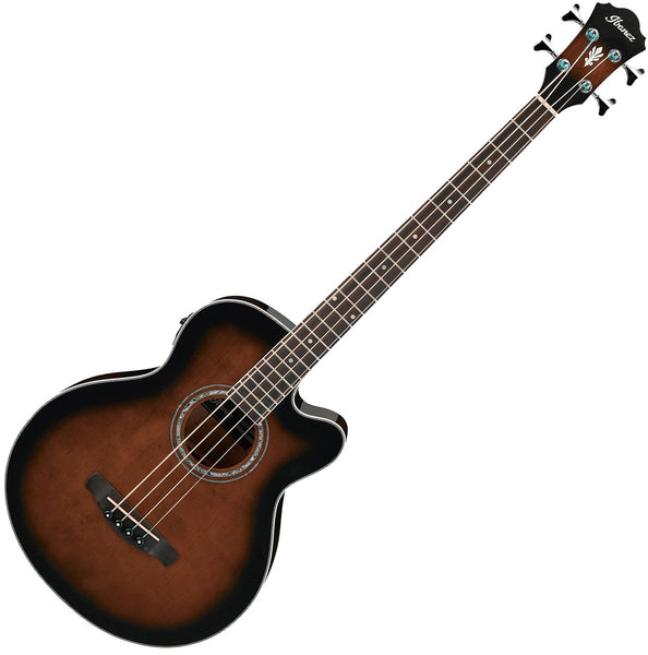 Ibanez Acoustic Electric Bass in Dark Violin - AEB10EDVS