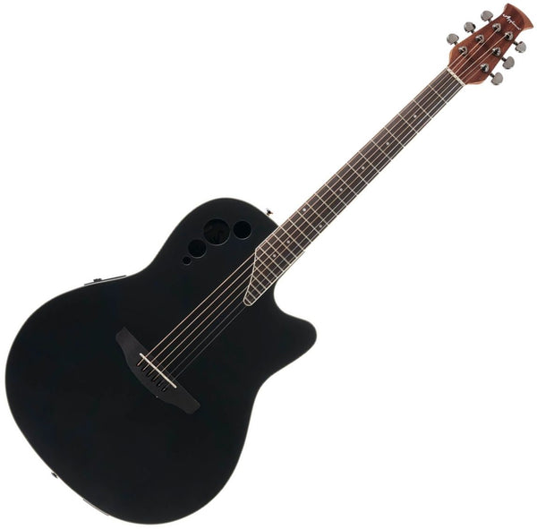 Ovation Applause Elite Mid Depth Acoustic Electric in Black Satin - AE445S