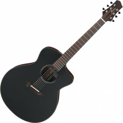 Ibanez Jon Gomm Acoustic Electric Black Satin Top Natural High Gloss Back and Sides w/Case - JGM10BSN