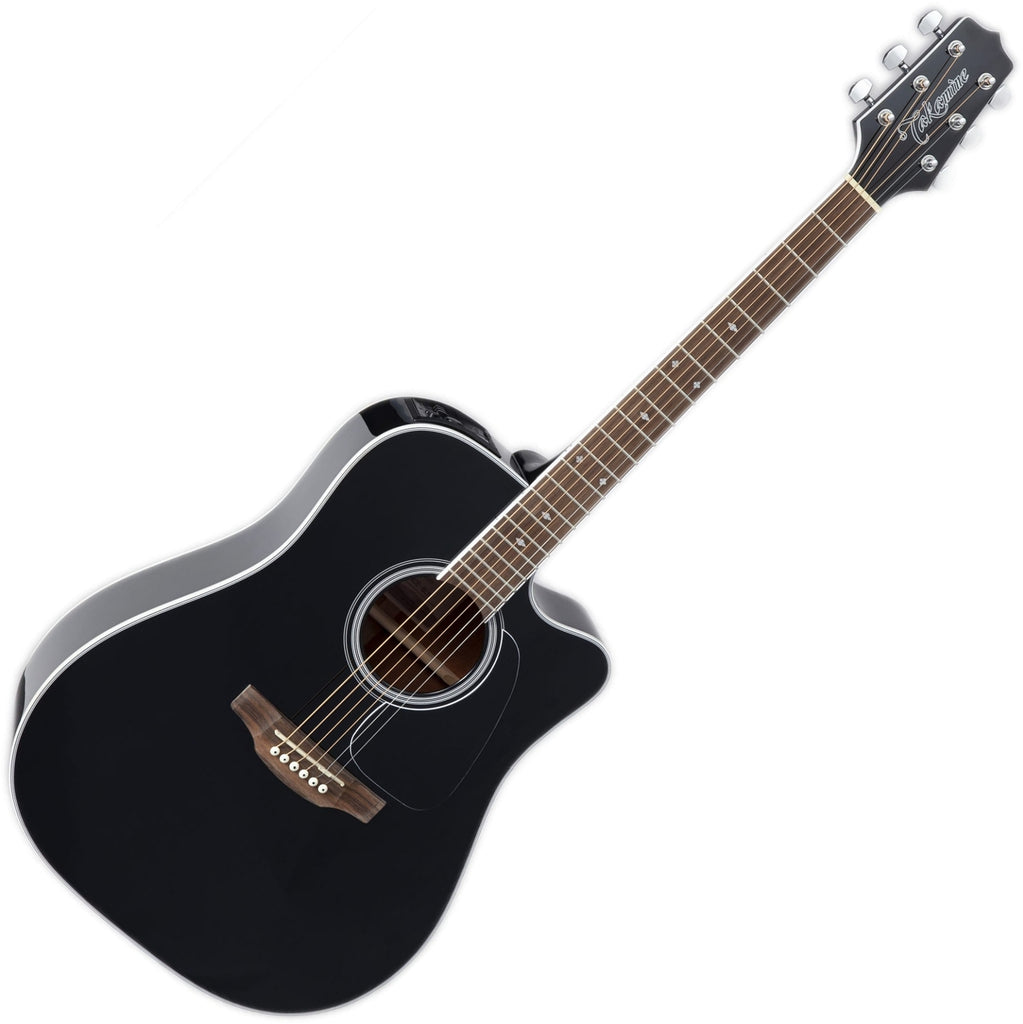 Takamine G Series Cutaway Dreadnought Acoustic Electric wi/Bag in Black - GD34CEBLK