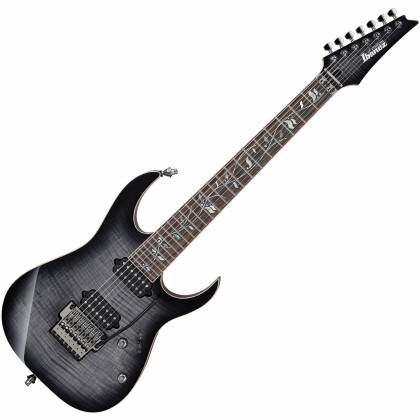 Ibanez RG j.custom 7 String Electric Guitar in Black Rutile w/Case - RG8527BRE