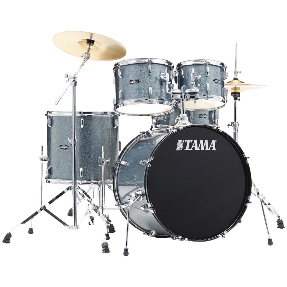 Tama Stagestar 5 Piece Drum Kit w/Hardware and Cymbals in Sea Blue Mist - ST52H5CSEM