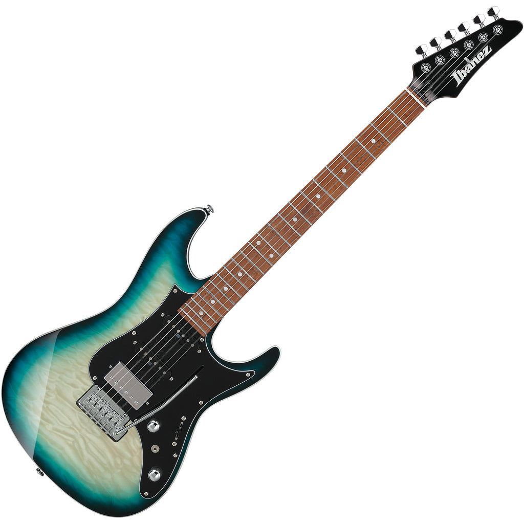 Ibanez AZ Premium Electric Guitar in Deep Ocean Blonde w/Bag - AZ24P1QMDOB