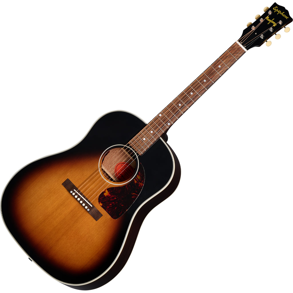 Epiphone 1942 Banner J-45 Series Acoustic Electric in Vintage Sunburst w/Case - ECJ4542VSVNH