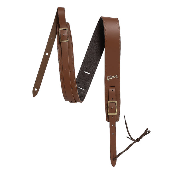 Gibson The Troubadour Leather Strap in Brown - GGTRBDRBRN