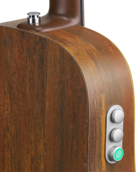 Lava ME Air 36 inch Carbon Fiber Acoustic Electric w/Bag in Woodgrain Brown and Burlywood - L9250003