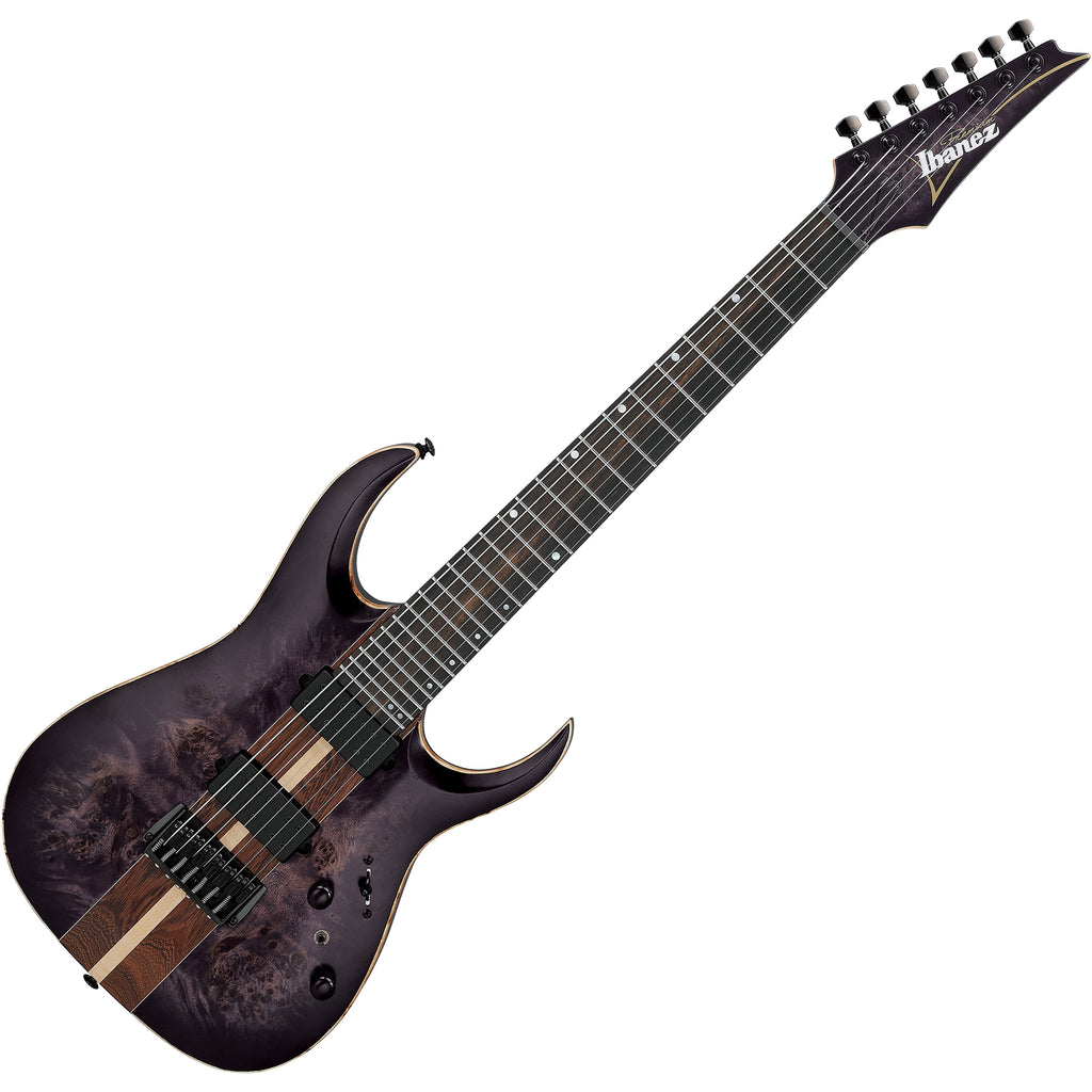 Ibanez RGA Premium 7 String Electric Guitar in Deep Twilight Burst Low Gloss w/Bag - RGA217P1PBDRL