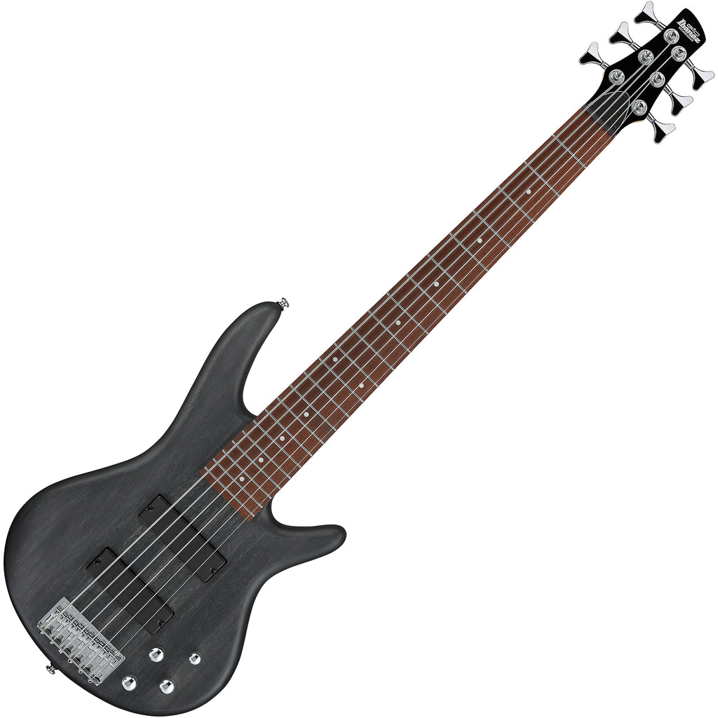 Ibanez Gio SR 6 String Electric Bass in Transparent Gray Flat - GSR206TGF