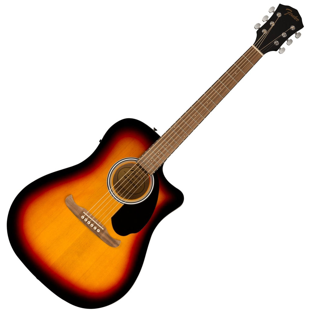 Fender FA-125CE Dreadnought Acoustic Electric Walnut in Sunburst - 0972713532