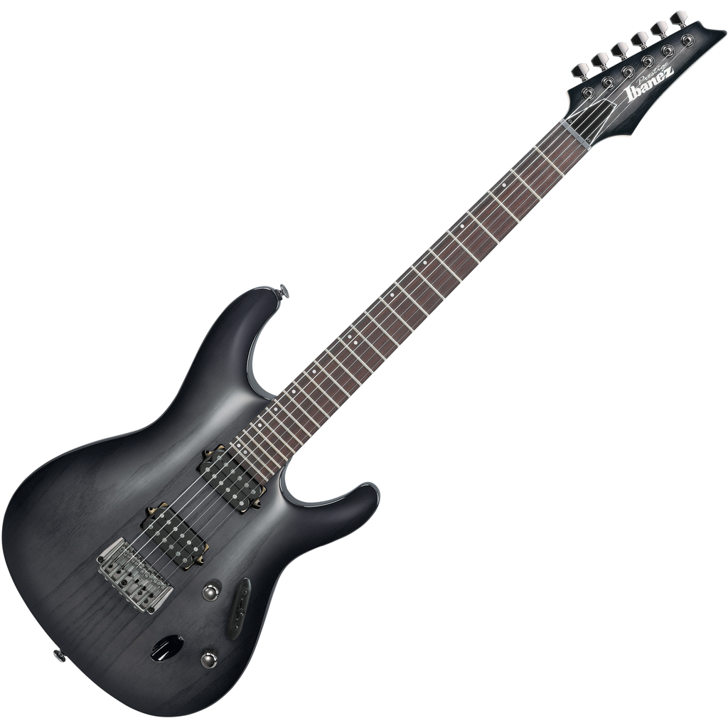 Ibanez S Prestige Electric Guitar in Transparent Gray Burst w/Case - S6621AHTGB