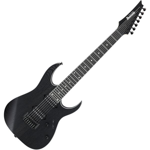 Ibanez RG Prestige 7 String Electric Guitar in Weathered Black w/Case - RGR762AHBFWK