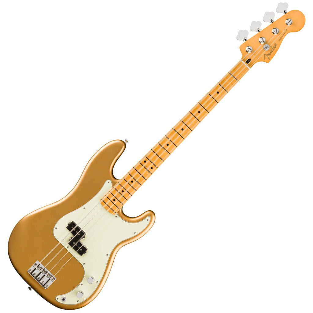 Fender 75th Anniversary Player II Precision Electric Bass Maple in Aztec Gold - 0146472578