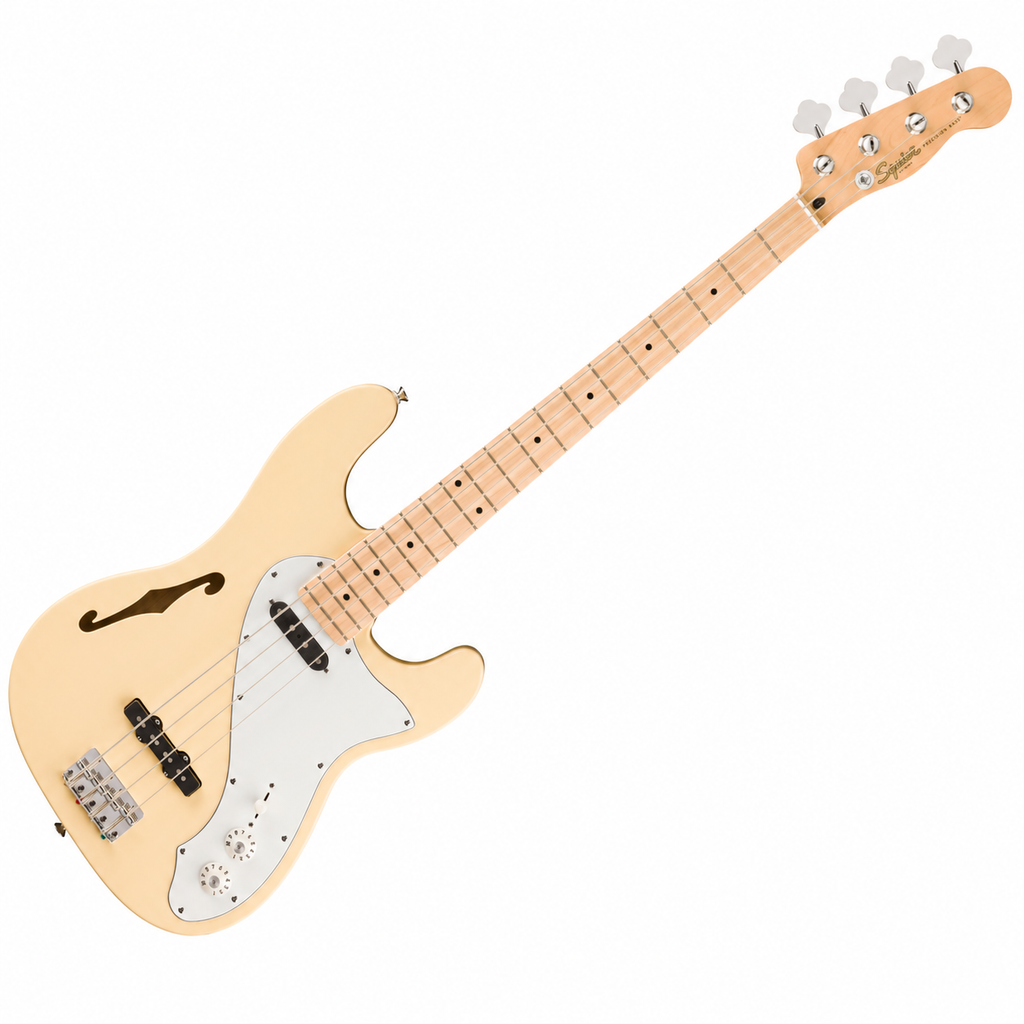 Squier Paranormal Precision Electric Bass Thinline SJ Maple in Vintage White - 0377111541