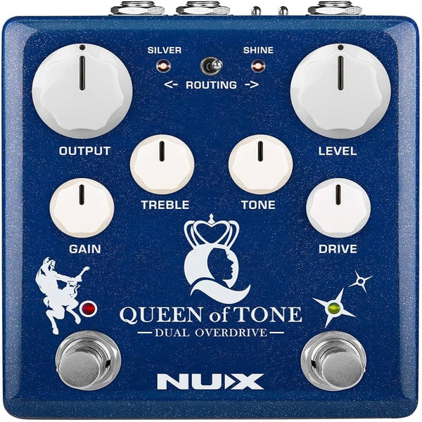 NUX Queen of Tone Dual Overdrive Effects Pedal - NDO6
