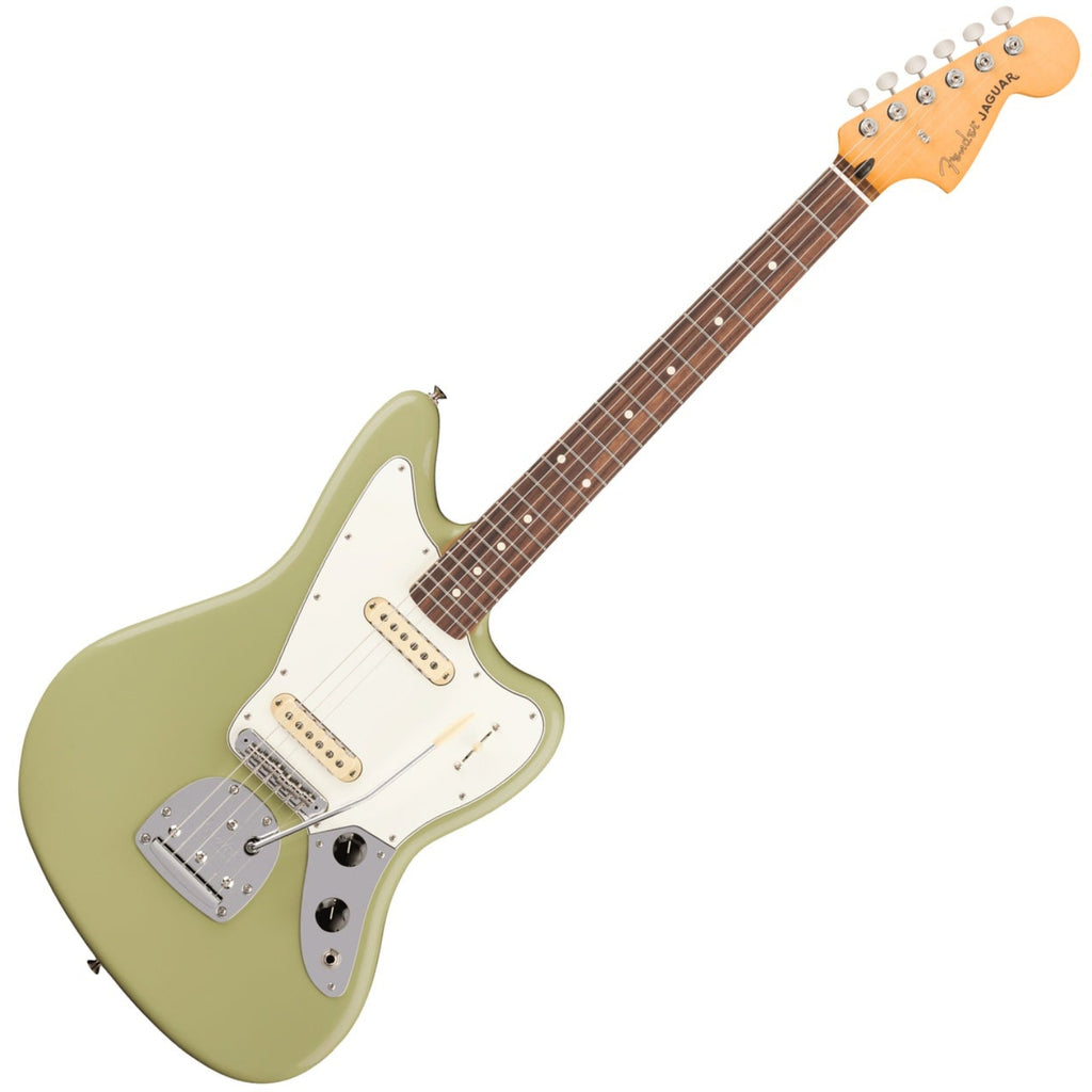 Fender Player II Jaguar Electric Guitar Rosewood in Birch Green - 0140580565