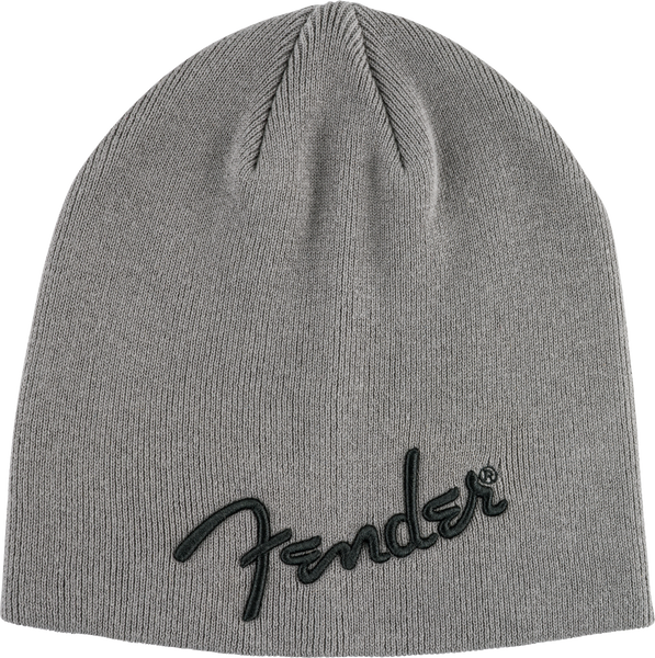 Fender Logo Beanie Charcoal Heather Gray One Size- 9106111708