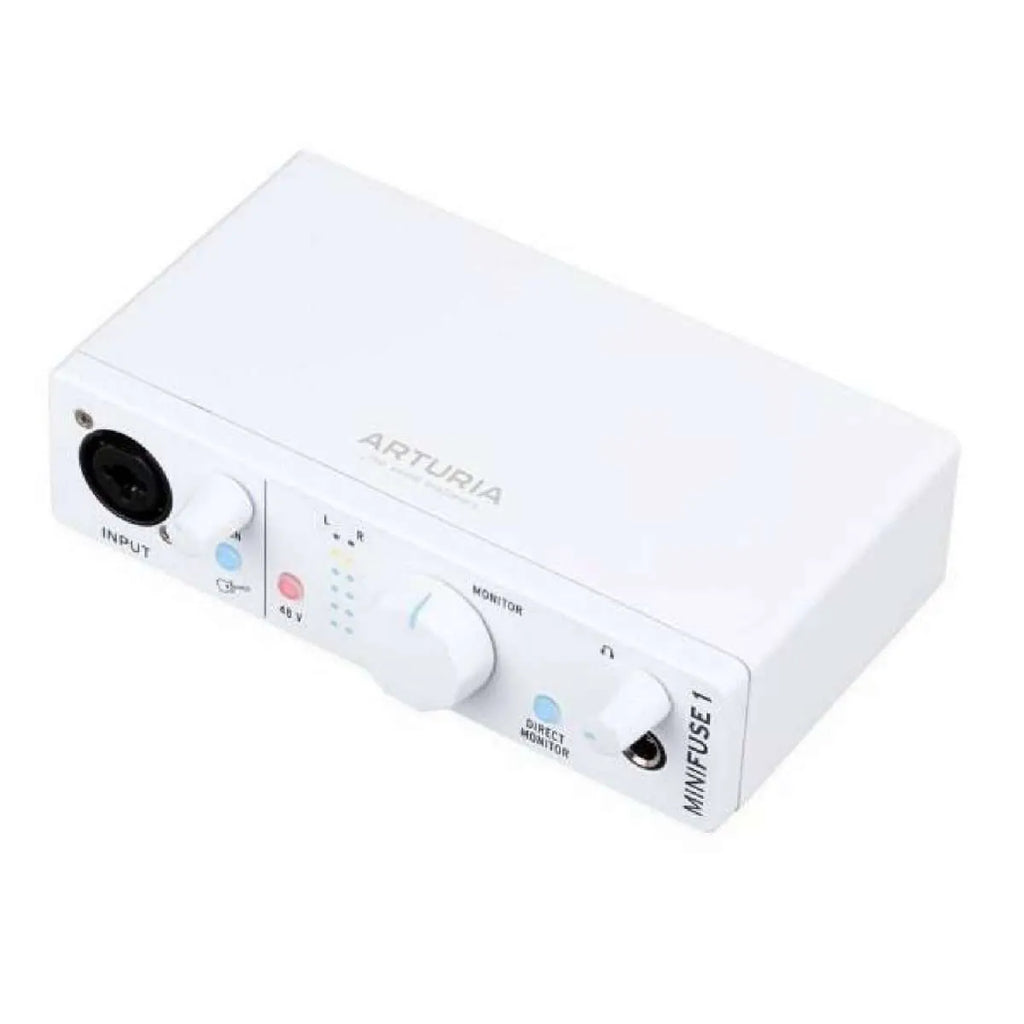 Arturia MiniFuse 1 Compact USB Audio Interface in White - MINIFUSE1WH