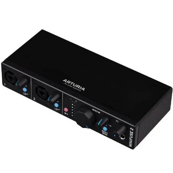 Arturia MiniFuse 2 Compact Stereo USB Audio Interface in Black - MINIFUSE2BK