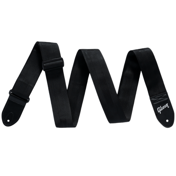 Gibson The Seatbelt Strap Guitar Strap in Black - ASBELTBLK