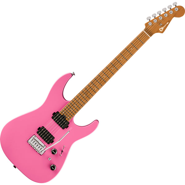 Charvel Pro-Mod DK24 Electric Guitar HH 2PT CM Caramelized Maple in Bubblegum Pink - 2962411519