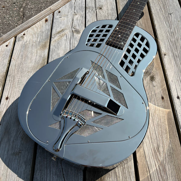 USED SPECIAL! Recording King Tricone Metal Body Resonator Acoustic Guitar - USDRM991