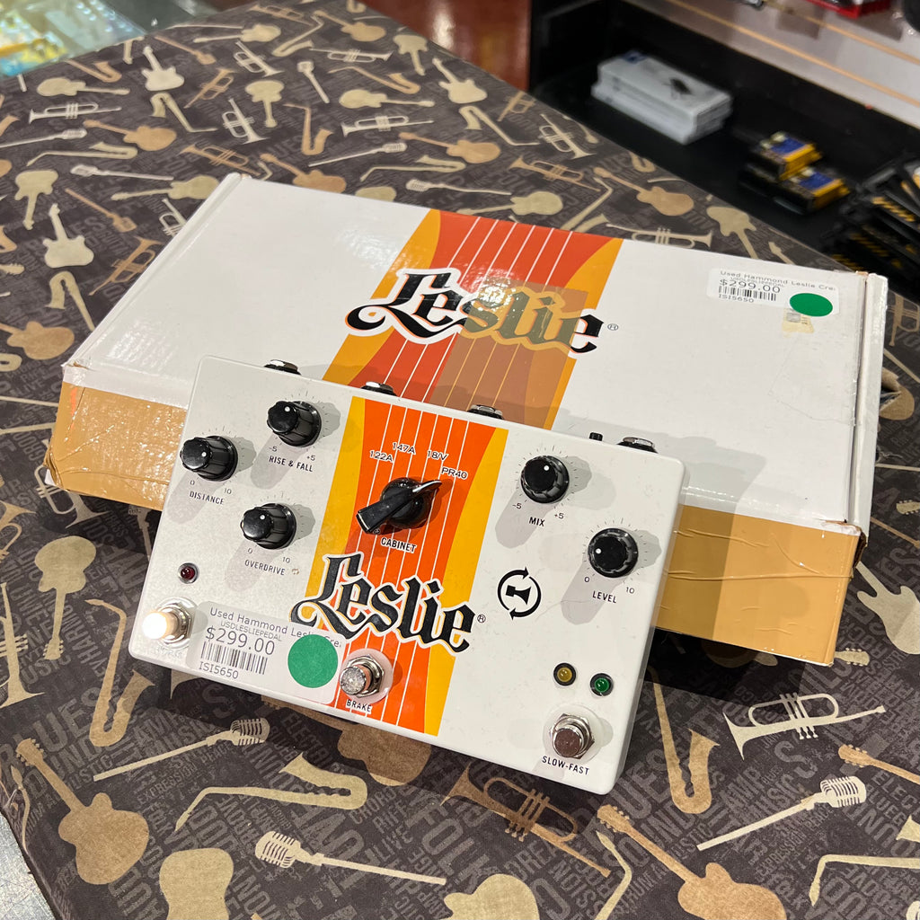 USED SPECIAL! Hammond Leslie Cream Pedal with power supply - USDLESLIEPEDAL