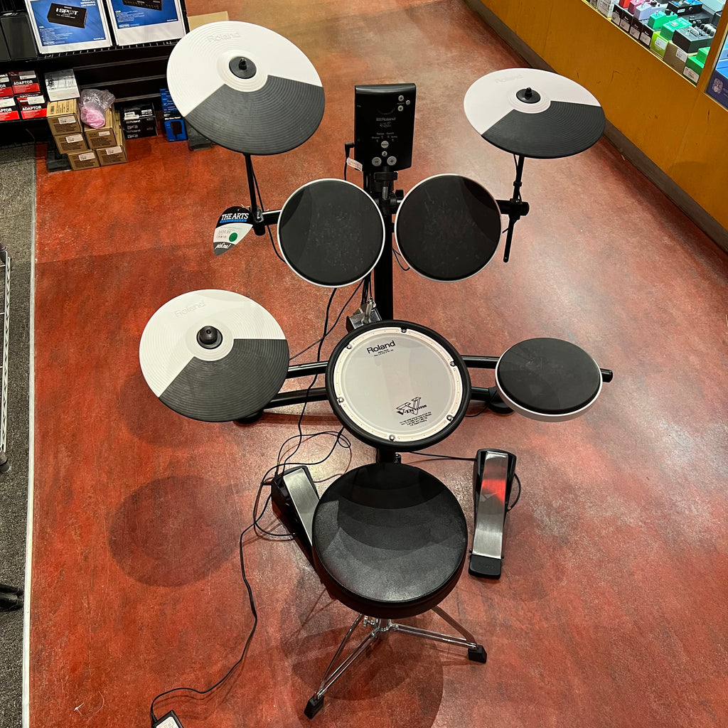 USED SPECIAL! Roland TD-1KV 5 Piece Electronic Drum Kit w/Mesh Snare Pad w/Stool - USDTD1KV