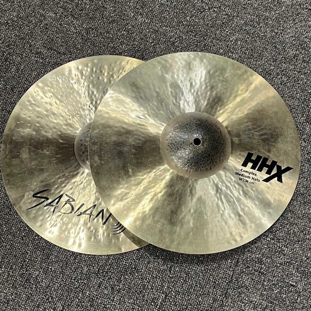USED SPECIAL! Sabian HHX Complex Medium Hi Hats 14"Cymbals - USDHHXCOMPLEX14