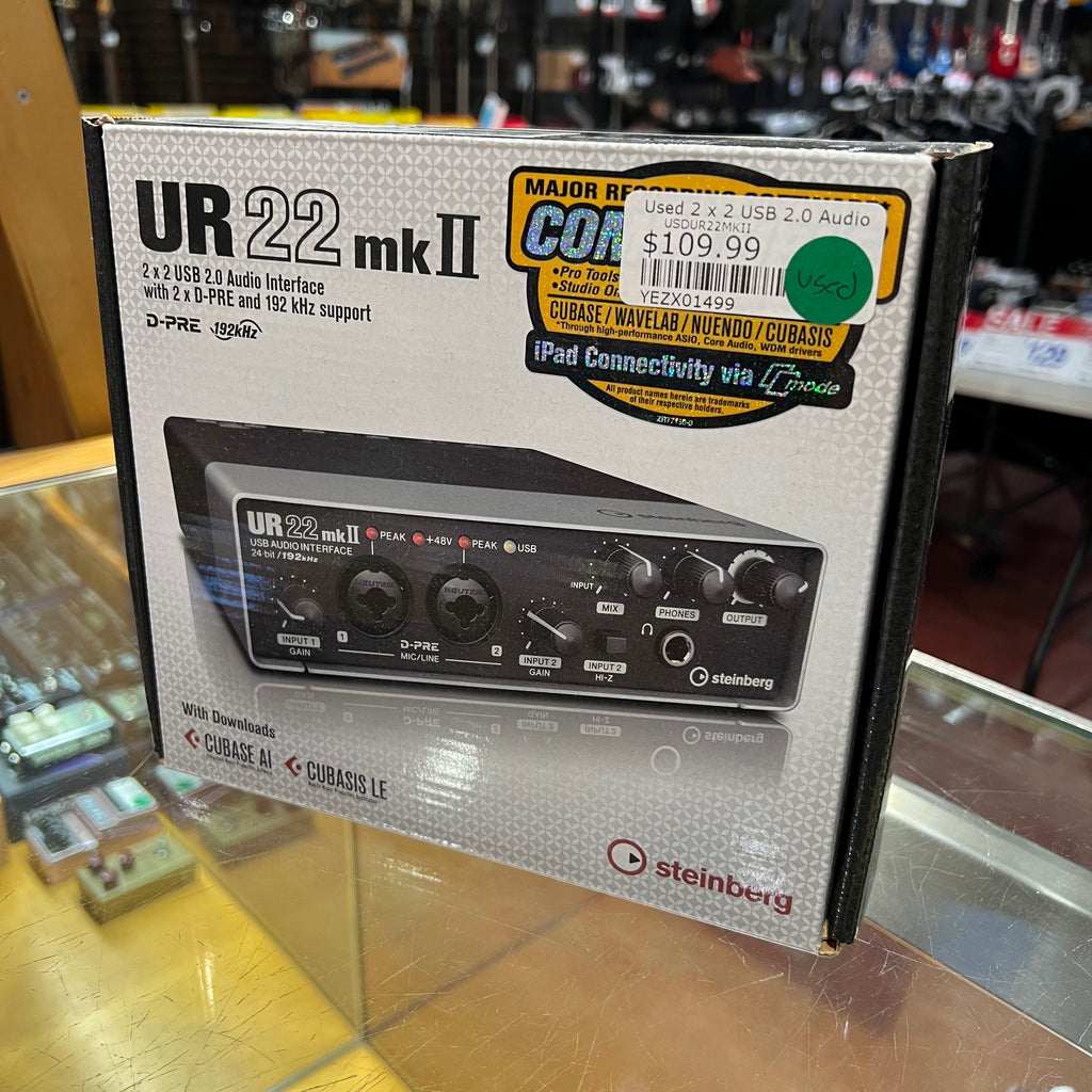 USED SPECIAL! Steinberg  2 x 2 USB 2.0 Audio Interface - USDUR22MKII