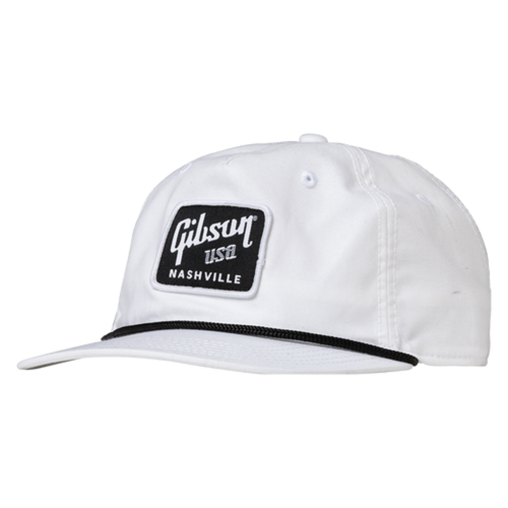 Gibson USA Rope Hat in White - GHTRTH
