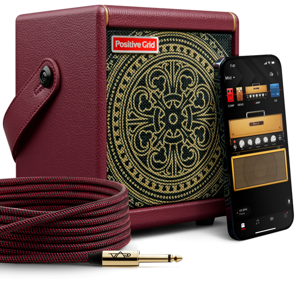 Positive Grid Special Edition 10-Watt  Guitar Amplifier & Custom Cable by Steve Vai - SPARKMINIVAI