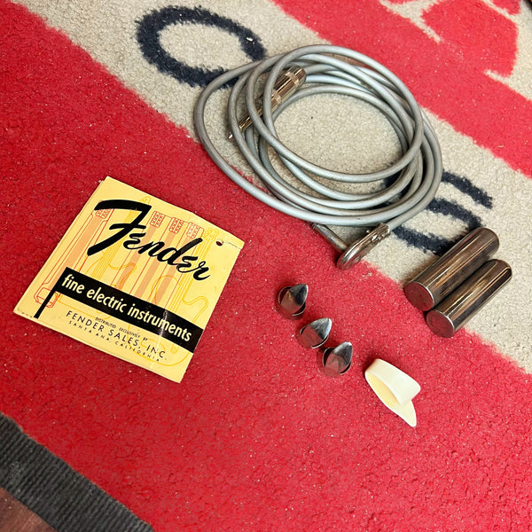 USED SPECIAL! Fender 1958 Lap Steel in White AND 1959 60 Fender Champ Tube Guitar Amplifier - USD59CHAMPAMP&LAPSTEEL