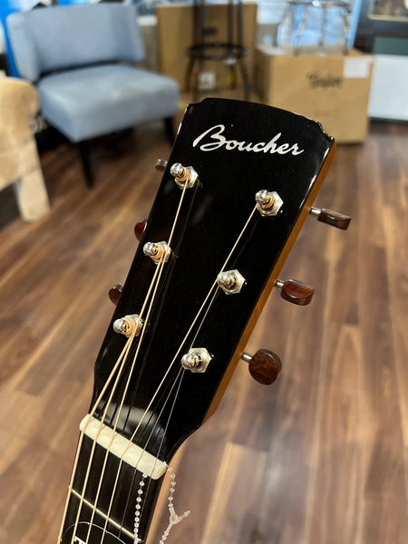 Boucher OM Studio Goose Private Stock Acoustic Guitar Flame Maple AAAA Adirondack Spruce w/Case - PSSG161
