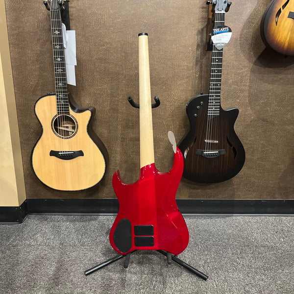 USED SPECIAL! - Kiesel Vader 4 String Headless Electric Bass in Red w/Case - USDKSLVADER