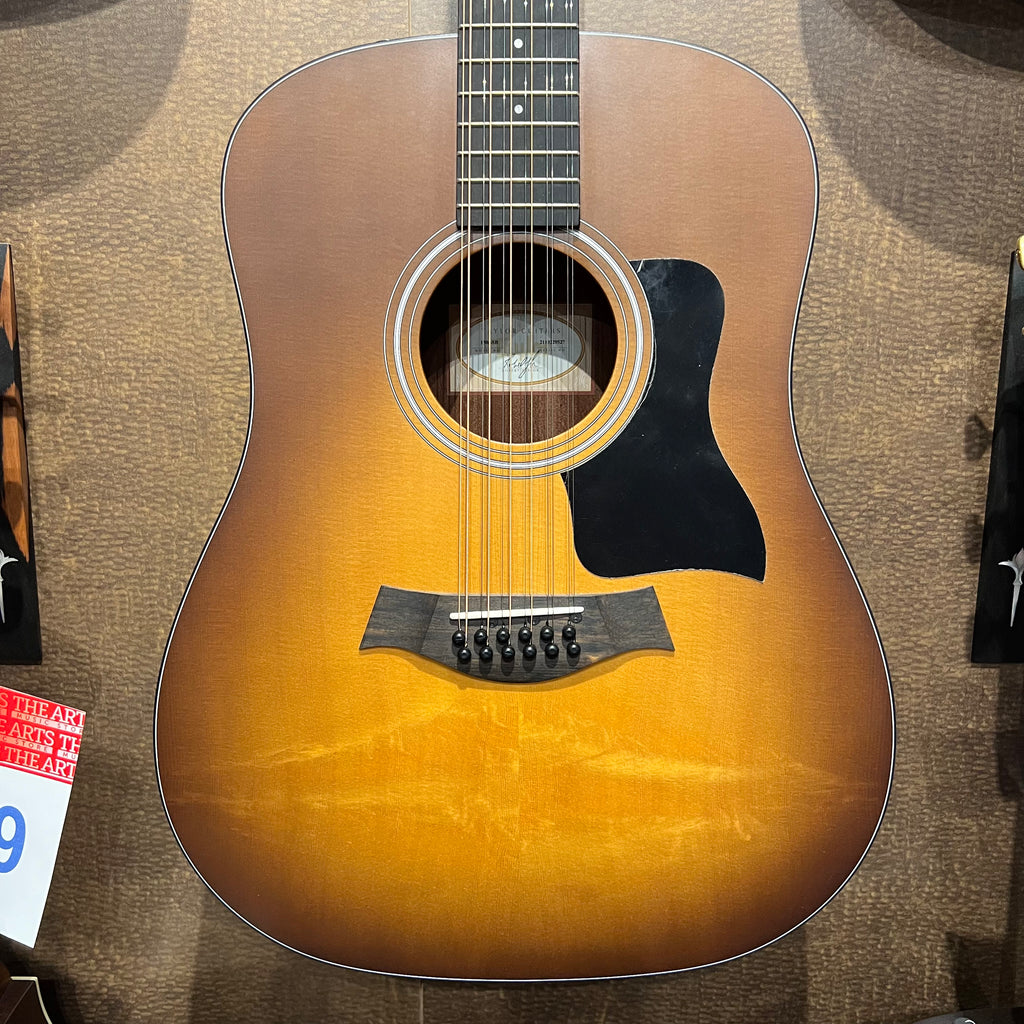 USED SPECIAL! Taylor 2021 150e 12-String Dreadnought Acoustic Electric in Sunbrust w/Gigbag - USD150ESB