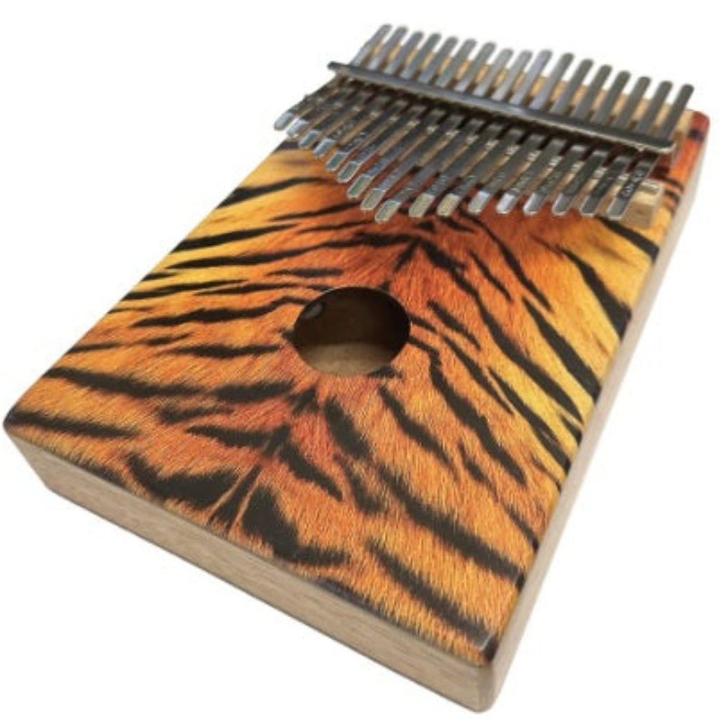 Beaver Creek Kalimba Mahogany 17 Note Tiger - BCKALM17TIG