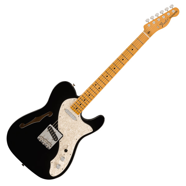Fender VIntera II 60s Telecaster Thinline Electric Guitar Maple Neck in Black - 0149062306