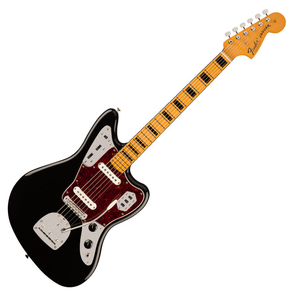 Fender VIntera II 70s Jaguar Electric Guitar Maple Neck in Black - 0149122306