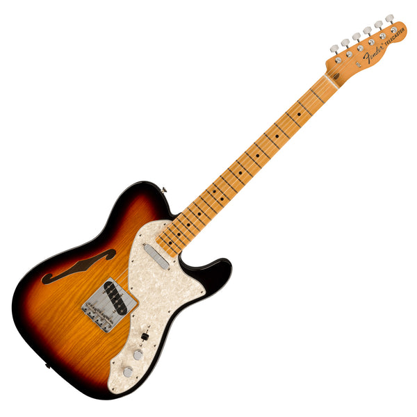 Fender VIntera II 60s Telecaster Thinline Electric Guitar Maple Neck in 3 Tone Sunburst - 0149062300