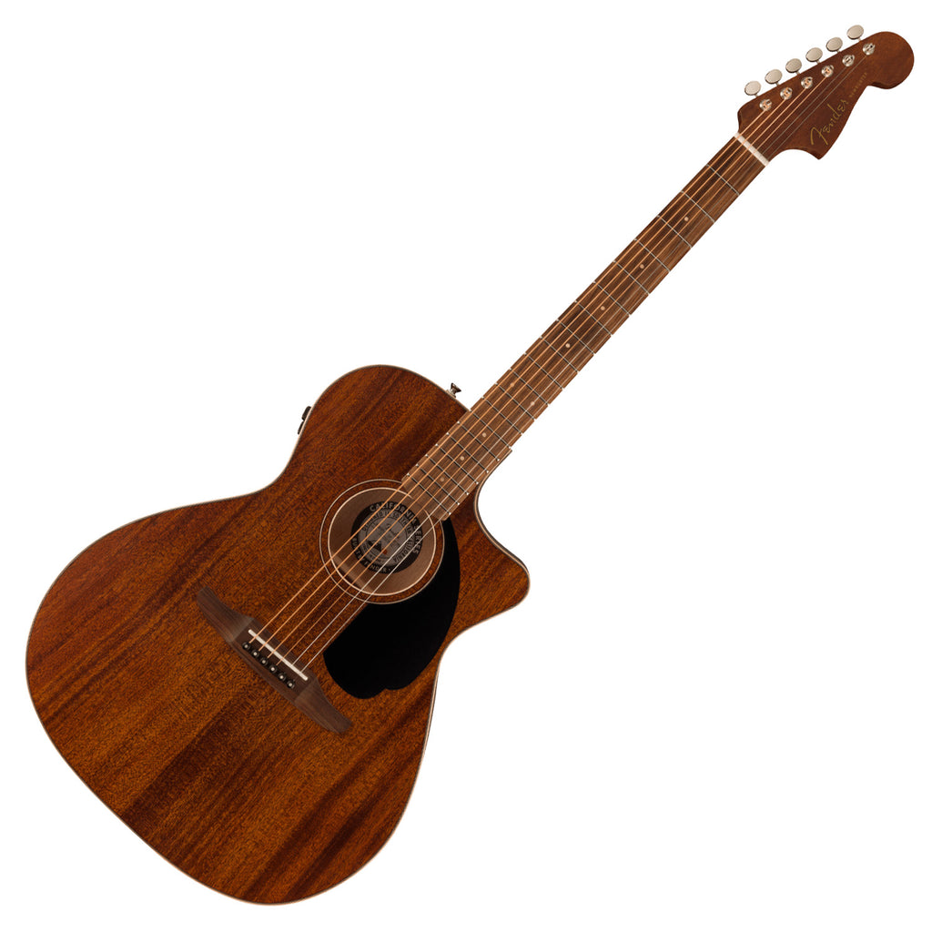 Fender Newporter Special Acoustic Electric in Natural Mahogany Pau Ferro Fingerboard w/Bag - 0970843122