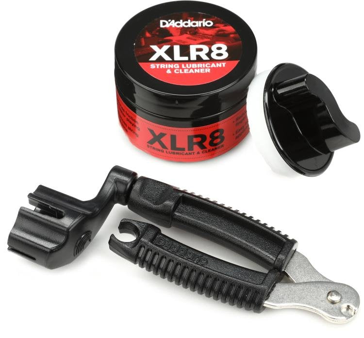 D'addario XLR8 String Cleaner Bundle w/DP0002 String Winder - PWXLR8DP0002