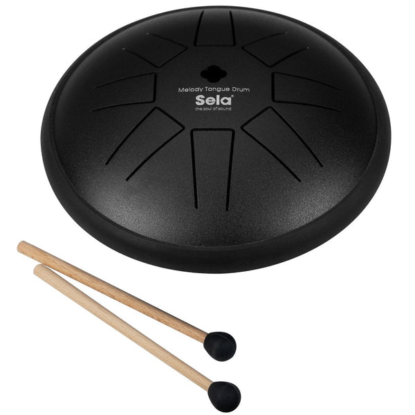 Sela Percussion 6 inch C Major Tongue Drum Black - SE360
