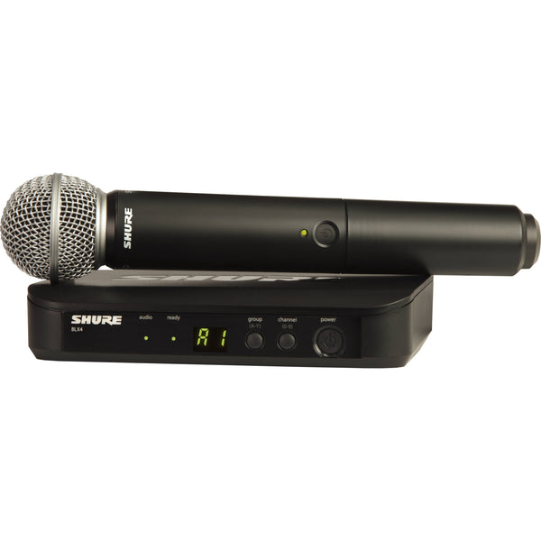 Shure Wireless Handheld wireless Microphone System w/SM58 - BLX24SM58H10