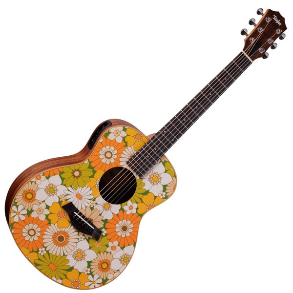 Taylor GS Mini-e Special Edition Acoustic Electric in Floral Green w/Gig Bag - GSMINIESEFG