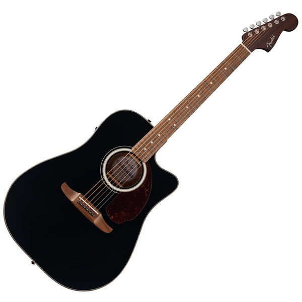 Fender California Deluxe Redondo Acoustic Electric CE Walnut in Black - 0974620506